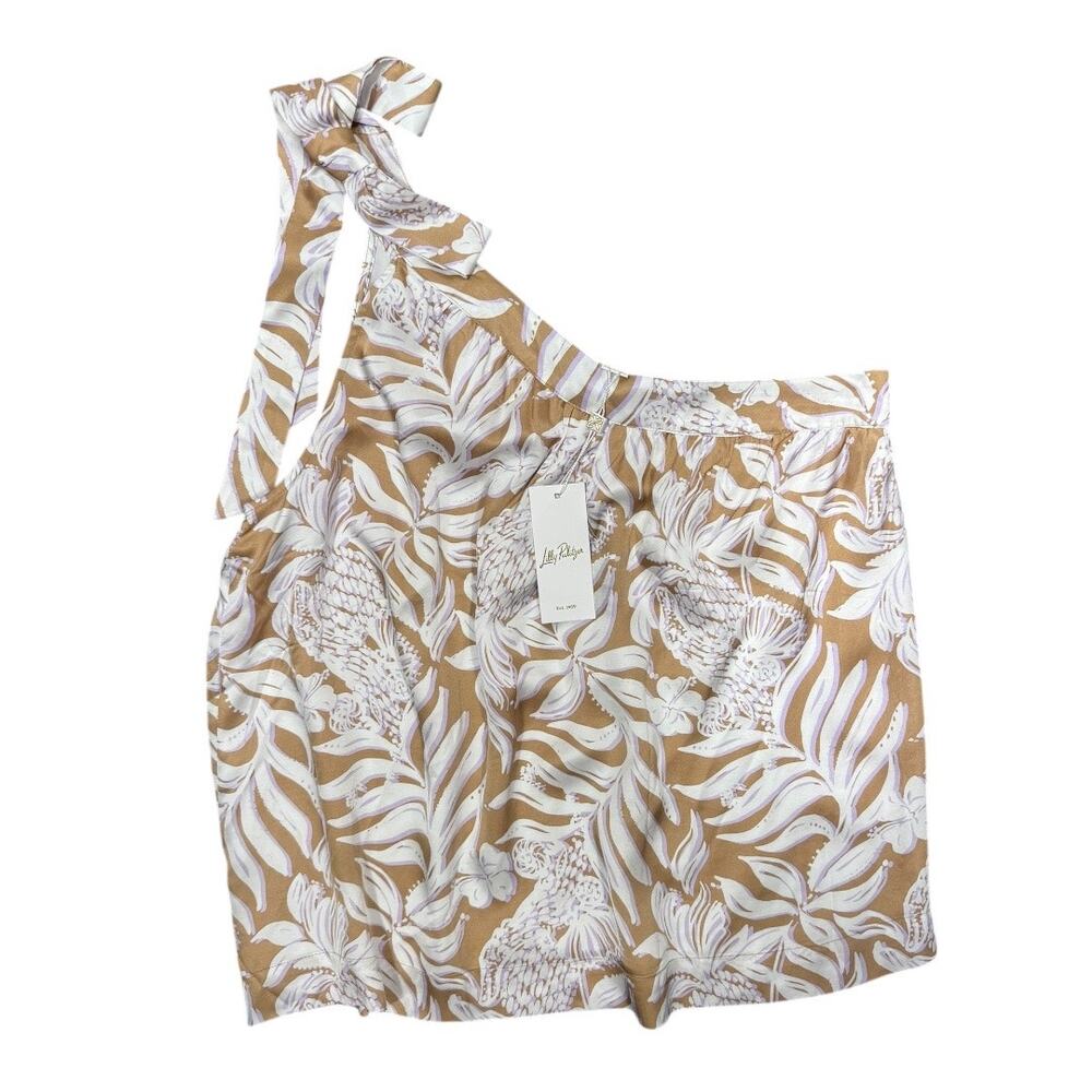 Lilly Pulitzer Rattan Bon Vivants One-Shoulder Tank - NWT - Size 12 - Picture 2 of 4